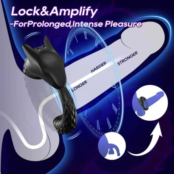 Dragon Scale - Textured Vibrating Cock Ring