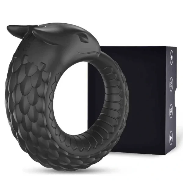Dragon Scale - Textured Vibrating Cock Ring