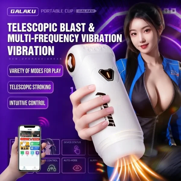 Galaku X Mako - Thrusting Masturbator With App