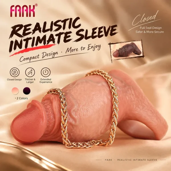 Girthy Realistic Penis Sleeve (7)