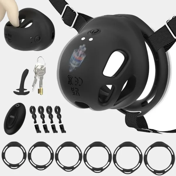 Lock Vibe - Silicone Vibrating Cock Cage for Beginner