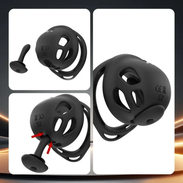 Lock Vibe - Silicone Vibrating Cock Cage for Beginner