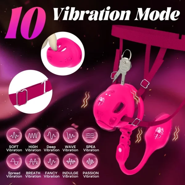 Lock Vibe - Silicone Vibrating Cock Cage for Beginner