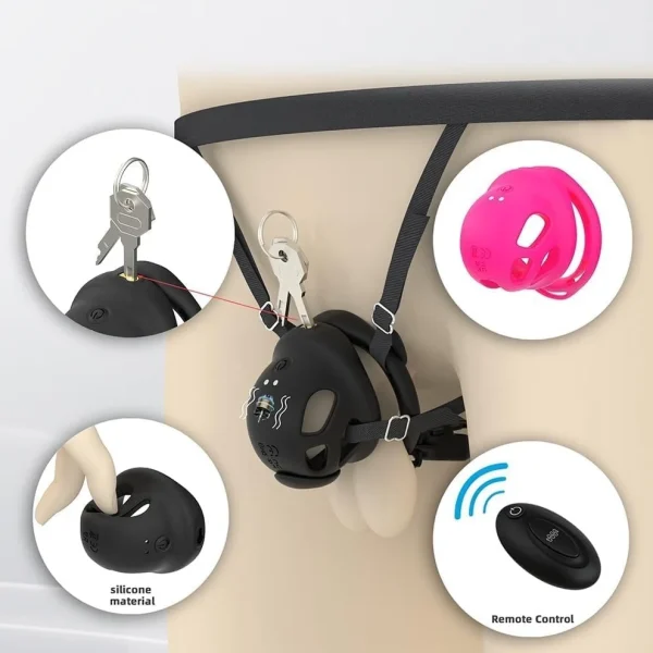 Lock Vibe - Silicone Vibrating Cock Cage for Beginner