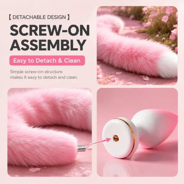 Pinky Fox - Vibrating Tail Butt Plug with App