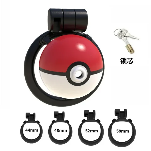 Pokeball - Resin Chastity Cock Cage
