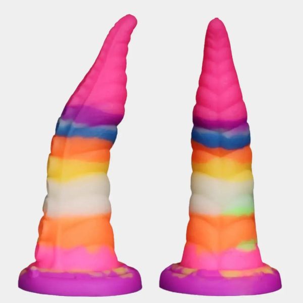 Rainbow Octopus - Glow in the Dark Tentacle Dildo