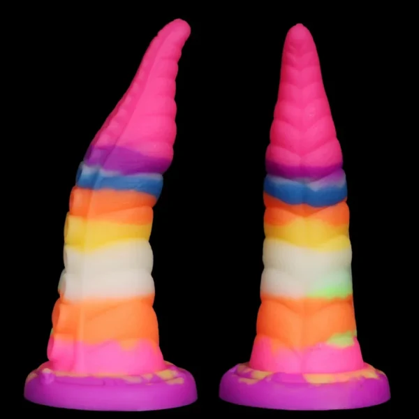 Rainbow Octopus - Glow in the Dark Tentacle Dildo