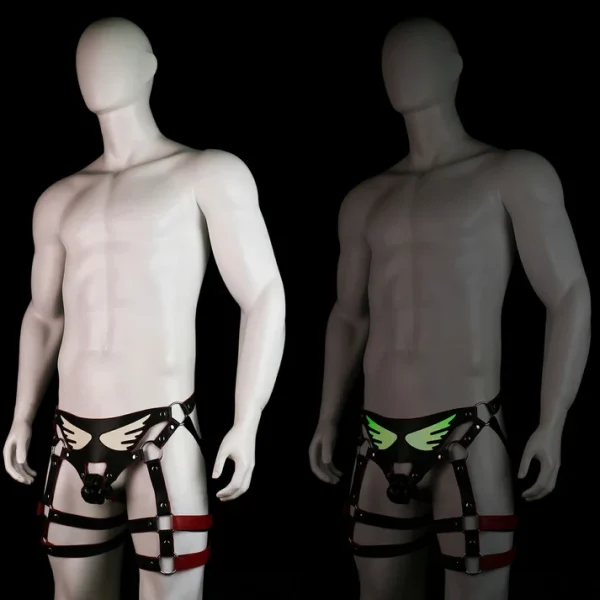Dark Night Series Chastity Cage - Luminous Harness Design