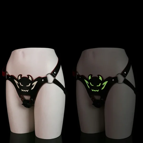 Dark Night Series Chastity Cage - Luminous Harness Design