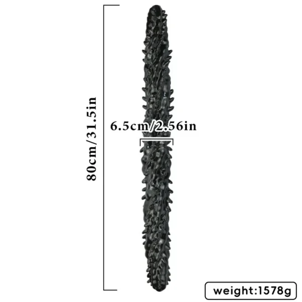 Double End Spiked Long Dildo 31 Inches