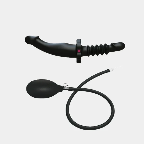 Inflatable Double Ended Dildo - Body-Safe Silicone