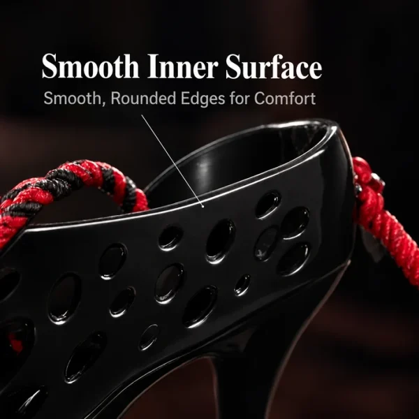 High Heel - Chastity Cage with 5 Base Ring