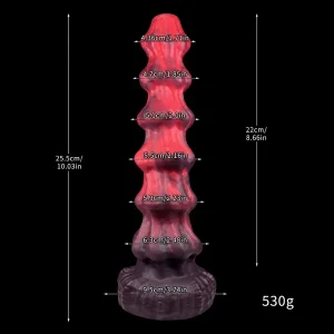 Lava Fountain - Ribbed Dildo