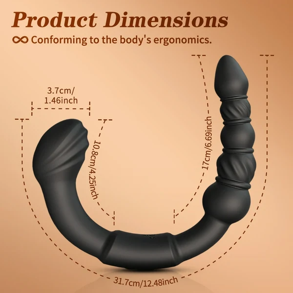 Vibrating Anal Hook - Dual-End Design
